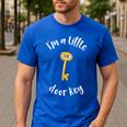 Pun Tshirt I'm A Little Door Key Bad Pun Dad Jokes Men's Casual T-Shirt Royal Blue Pun Tshirt I'm A Little Door Key Bad Pun Dad Jokes Men's Casual T-Shirt Royal Blue