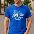 Racoon Dad Tax Making Sure It's Not Poison Men Men's Casual T-Shirt Royal Blue