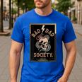 Rad Dad Society Cool Dad Club Dad Life Tee Fathers Day Men's Casual T-Shirt Royal Blue