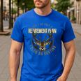 Retirement Grandpa Hunting Deer Elk Retired Hunter Dad Men's Casual T-Shirt Royal Blue Retirement Grandpa Hunting Deer Elk Retired Hunter Dad Men's Casual T-Shirt Royal Blue
