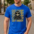 Retro Cat Daddy Style Animal For Men Women Kid Boy Girl Men's Casual T-Shirt Royal Blue