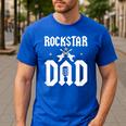 RockStar Dad Men's Casual T-Shirt Royal Blue