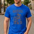 Rodeo Dad Western Cowboy Daddy Family Matching Father's Day Men's Casual T-Shirt Royal Blue Rodeo Dad Western Cowboy Daddy Family Matching Father's Day Men's Casual T-Shirt Royal Blue