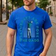 Saturdays For Dads Golfer Father's Day Men's Casual T-Shirt Royal Blue