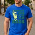 Saturdays Are Fore The Dads Golf Men's Casual T-Shirt Royal Blue