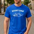 Scouting Scout Dad Men's Casual T-Shirt Royal Blue
