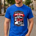 Semi Truck Driver For Truckers And Dads Small Men's Casual T-Shirt Royal Blue