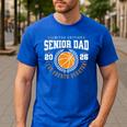 Senior Basketball Dad 2026 The Final Quarter Men's Casual T-Shirt Royal Blue