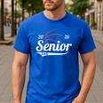 Senior Basketball Dad Class Of 2026 Graduation Graduate Men's Casual T-Shirt Royal Blue