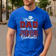 Senior Dad 2026 Graduation Proud Dad Of a 2026 Graduate Men's Casual T-Shirt Royal Blue