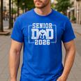 Senior Wrestling Dad 2026 Senior Dad Class Of 2026 Men's Casual T-Shirt Royal Blue Senior Wrestling Dad 2026 Senior Dad Class Of 2026 Men's Casual T-Shirt Royal Blue