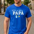Ser Papa Voy Hacer Papa Voy A Ser Papa Dad To Be In Spanish Men's Casual T-Shirt Royal Blue Ser Papa Voy Hacer Papa Voy A Ser Papa Dad To Be In Spanish Men's Casual T-Shirt Royal Blue