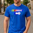 Shake And Bake Family Lover Dad Daughter Son Matching Men's Casual T-Shirt Royal Blue