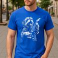 Shih Tzu Dog Playing Electric Guitar Rock Dog Dad Men Women Kids Men's Casual T-Shirt Royal Blue Shih Tzu Dog Playing Electric Guitar Rock Dog Dad Men Women Kids Men's Casual T-Shirt Royal Blue