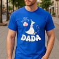 Silly Dada Silly Goose Dad Birthday Family Matching Party Men's Casual T-Shirt Royal Blue