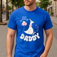 Silly Daddy Silly Goose Dad Birthday Family Matching Party Men's Casual T-Shirt Royal Blue