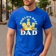 The Simpsons World's Best Dad Father's Day Group V2 Small Men's Casual T-Shirt Royal Blue