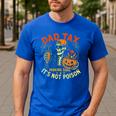 Skeleton Papa Halloween Dad Tax Making Sure Not Poison Men's Casual T-Shirt Royal Blue