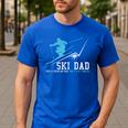 Ski Dad Winter Sports Skiing Father Men's Casual T-Shirt Royal Blue Ski Dad Winter Sports Skiing Father Men's Casual T-Shirt Royal Blue