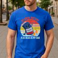 My Social Battery Is As Dead As My Dad Men's Casual T-Shirt Royal Blue
