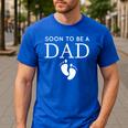 Soon To Be A Dad Unique Father For Would Be Daddy Men's Casual T-Shirt Royal Blue