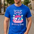 Spa Birthday Party Dad Of The Pampered Bday Girl Family Men's Casual T-Shirt Royal Blue