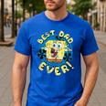 Spongebob Squarepants Father's Day Best Dad Ever Men's Casual T-Shirt Royal Blue Spongebob Squarepants Father's Day Best Dad Ever Men's Casual T-Shirt Royal Blue