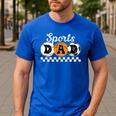 Sports Dad Proud Sports Father Sport Dad Men's Casual T-Shirt Royal Blue