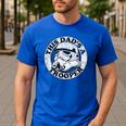 Star Wars Father's Day Stormtrooper This Dad Is A Trooper Circle Men's Casual T-Shirt Royal Blue