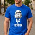 Star Wars Father's Day Stormtrooper Dad Is A Trooper Vintage Men's Casual T-Shirt Royal Blue Star Wars Father's Day Stormtrooper Dad Is A Trooper Vintage Men's Casual T-Shirt Royal Blue