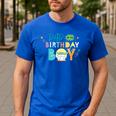 Star Wars Grogu Mandalorian Toon Dad Of The Birthday Boy Men's Casual T-Shirt Royal Blue