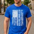 Step Dad Men's Casual T-Shirt Royal Blue