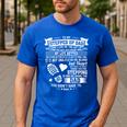To My Stepped Up Dad Thanks For Stepping In Stepdad Birthday Men's Casual T-Shirt Royal Blue