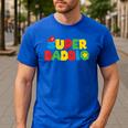 Super Gamer Dad Unleashed Celebrating Fatherly Powers Men's Casual T-Shirt Royal Blue Super Gamer Dad Unleashed Celebrating Fatherly Powers Men's Casual T-Shirt Royal Blue