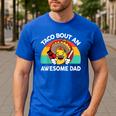 Taco Bout Awesome Dad Cinco De Mayo Mexican Men Men's Casual T-Shirt Royal Blue Taco Bout Awesome Dad Cinco De Mayo Mexican Men Men's Casual T-Shirt Royal Blue