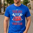 My Toolbox Costs More Than Your Car Mechanic Dad Rrepair Guy Men's Casual T-Shirt Royal Blue