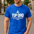 Top Gun Father's Day Top Dad Men's Casual T-Shirt Royal Blue Top Gun Father's Day Top Dad Men's Casual T-Shirt Royal Blue
