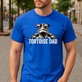 Tortoise Dad Tortoise With Sunglasses Vintage Tortoise Dad Men's Casual T-Shirt Royal Blue
