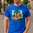 History I Am Black Man King Dad Melanin Men Women Men's Casual T-Shirt Royal Blue History I Am Black Man King Dad Melanin Men Women Men's Casual T-Shirt Royal Blue