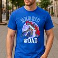 Transformers Father's Day Optimus Prime Heroic Dad Vintage Men's Casual T-Shirt Royal Blue Transformers Father's Day Optimus Prime Heroic Dad Vintage Men's Casual T-Shirt Royal Blue
