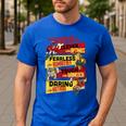 Transformers Father's Day Vintage Autobots Line Up Dad Is Men's Casual T-Shirt Royal Blue