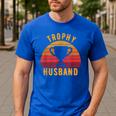 Trophy Husband For Cool Father Or Dad Men's Casual T-Shirt Royal Blue