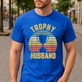 Trophy Husband For Cool Father Or Dad Men's Casual T-Shirt Royal Blue