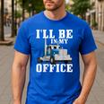Truck Driver Art For Men Dad Women Trucking CDL Trucker Men's Casual T-Shirt Royal Blue