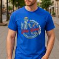 Twin Dad Club Dad Of Twins Skeleton Father's Day Men's Casual T-Shirt Royal Blue Twin Dad Club Dad Of Twins Skeleton Father's Day Men's Casual T-Shirt Royal Blue