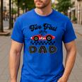 Two Fast Dad Of The Birthday Boy Racing Car Family Men's Casual T-Shirt Royal Blue