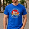 I Have Two Titles Dad & Pops I Rock Them Both For Grandpa Men's Casual T-Shirt Royal Blue