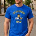 UNC Greensboro UNCG Spartans Arched Dad Men's Casual T-Shirt Royal Blue