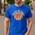 Unique That's My Girl 11 Basketball Player Mom Or Dad Men's Casual T-Shirt Royal Blue