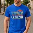 Vintage Cooking Dad The Man The Myth The Legend Chef Men's Casual T-Shirt Royal Blue